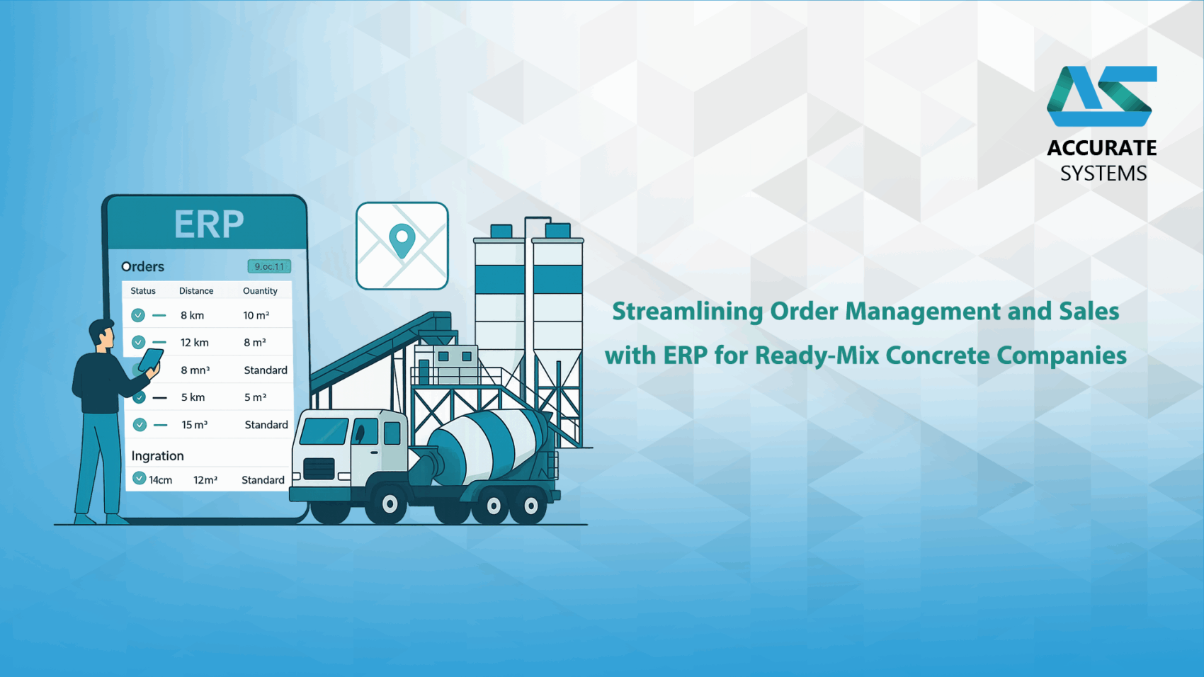 Discover how ERP systems streamline ready-mix concrete operations